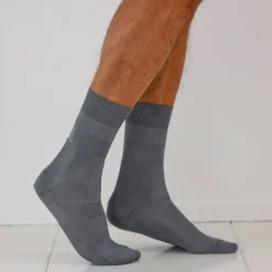 Mi-chaussettes fil d'Ecosse effet massant - lot de 2 paires
