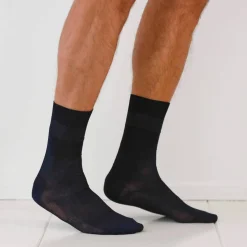 Mi-chaussettes fil d'Ecosse effet massant - lot de 2 paires