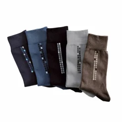 Mi-chaussettes motif carreaux - lot de 5 paires