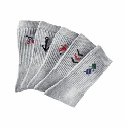 Mi-chaussettes motifs sport - lot de 10 paires