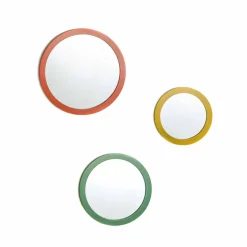 Miroir rond coloré - lot de 3