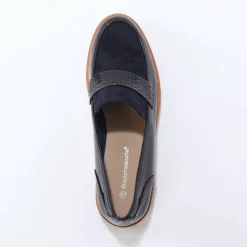 Mocassins bi-matière
