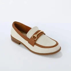 Mocassins bi-matière