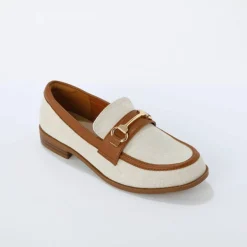 Mocassins bi-matière