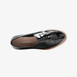 Mocassins compensés à franges et pompons