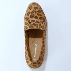 Mocassins cuir léopard