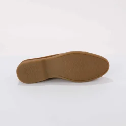 Mocassins cuir pompons