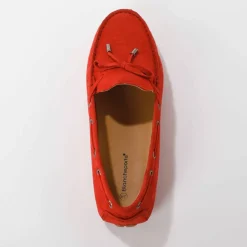 Mocassins en cuir ultra-souple à liens