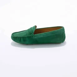 Mocassins en cuir velours