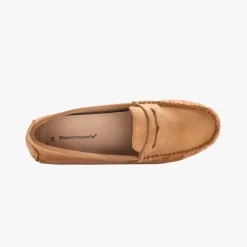 Mocassins en cuir velours