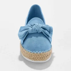 Mocassins espadrilles noeud à semelle corde crantée