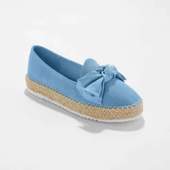 Mocassins espadrilles noeud à semelle corde crantée