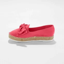Mocassins espadrilles noeud à semelle corde crantée