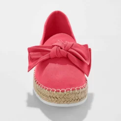Mocassins espadrilles noeud à semelle corde crantée
