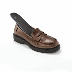 Mocassins métallisés