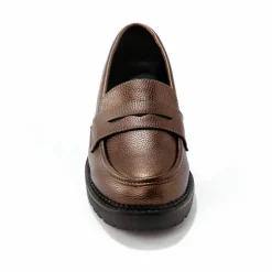 Mocassins métallisés