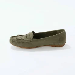 Mocassins souples textile microfibre