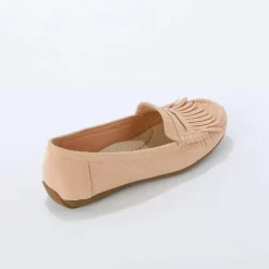 Mocassins souples textile microfibre
