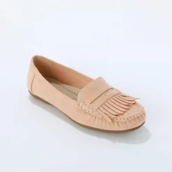 Mocassins souples textile microfibre