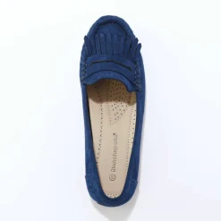 Mocassins souples textile microfibre