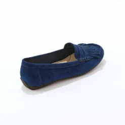 Mocassins souples textile microfibre