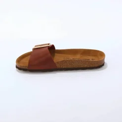 Mules anatomiques à boucle en cuir