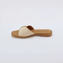 Mules à boucle côté