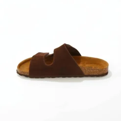 Mules croûte de cuir certifié LWG