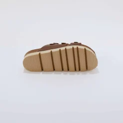 Mules cuir 3 boucles