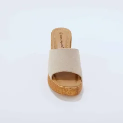 Mules cuir à talon