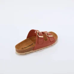 Mules en cuir 2 boucles réglables