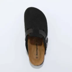 Mules sabot feutrine à boucle