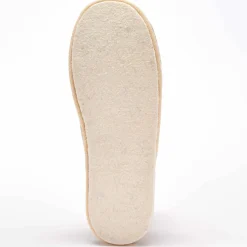 Mules silencieuses velours fourrées laine