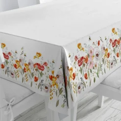 Nappe antitache imprimé floral