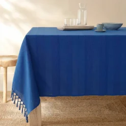 Nappe coton tissage artisanal