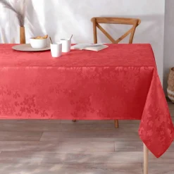 Nappe damassée feuillages Colombine®