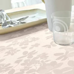 Nappe damassée feuillages Colombine®