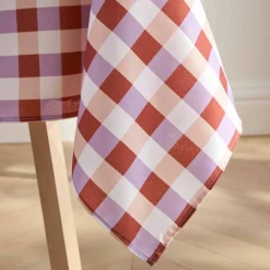Nappe imprimé damier entretien facile
