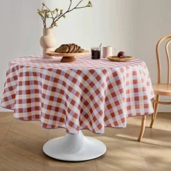 Nappe imprimé damier entretien facile