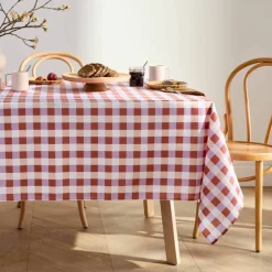 Nappe imprimé damier entretien facile