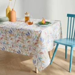 Nappe imprimé feuillage entretien facile