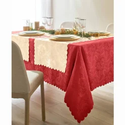 Nappe jacquard damassé