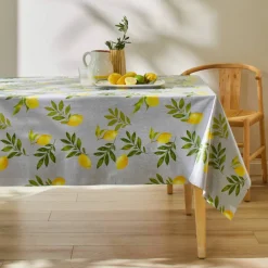 Nappe toile cirée imprimé citrons