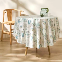 Nappe toile cirée imprimé feuilles