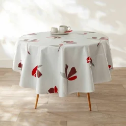 Nappe toile cirée imprimé fleurs