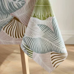 Nappe toile cirée imprimé grandes feuilles
