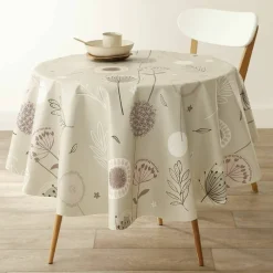 Nappe toile cirée imprimé pissenlits