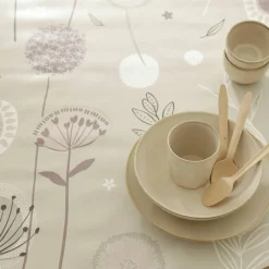 Nappe toile cirée imprimé pissenlits