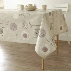 Nappe toile cirée imprimé pissenlits