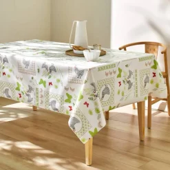 Nappe toile cirée imprimé poules